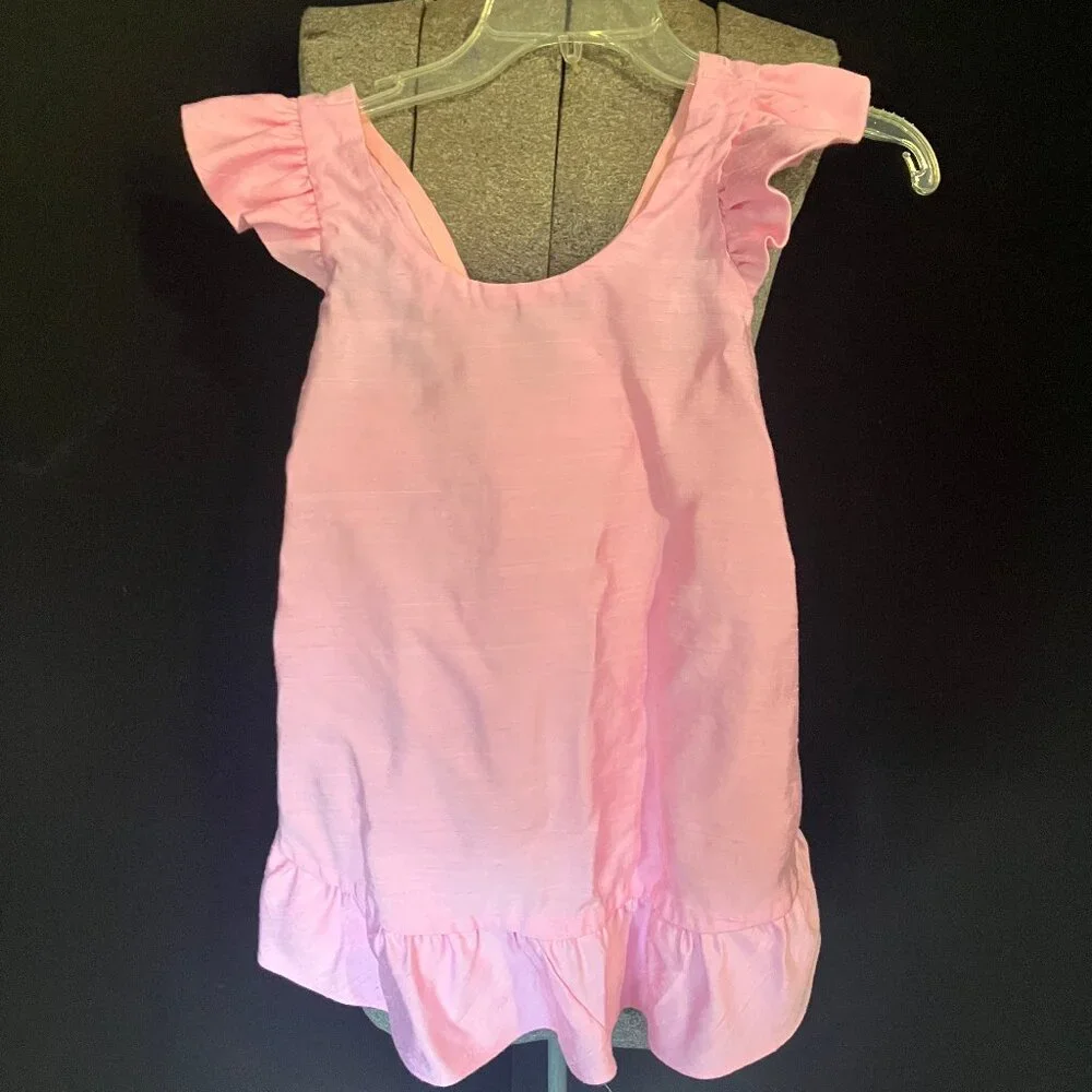 Vintage Pink Handmade Prairie Dress with Matching Apron